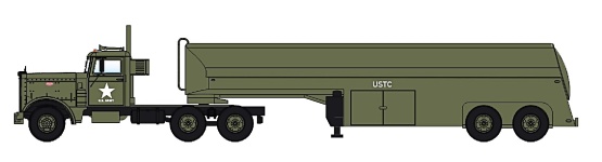 NPE Modellbau NA99162 - H0 Peterbilt 281 Condidential Tankauflieger US Army Deutschland